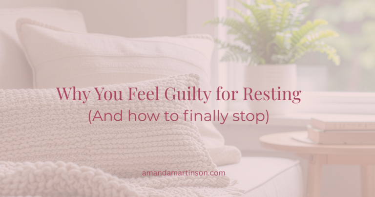 mom guilt about resting